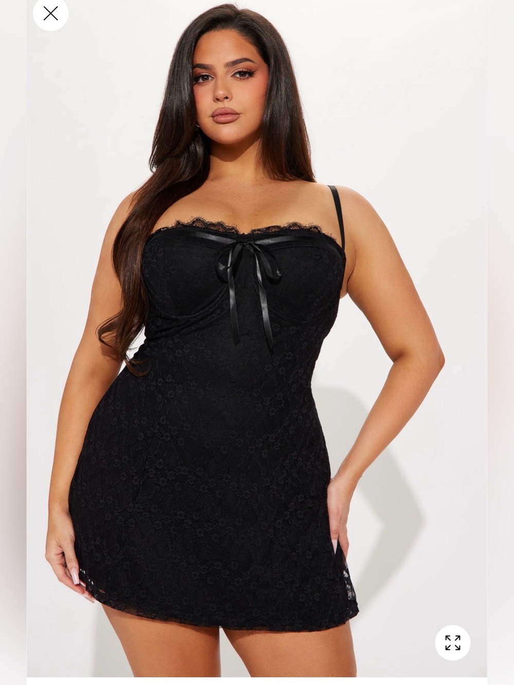 Fashion Nova Twilight Mini Dress Black Lace